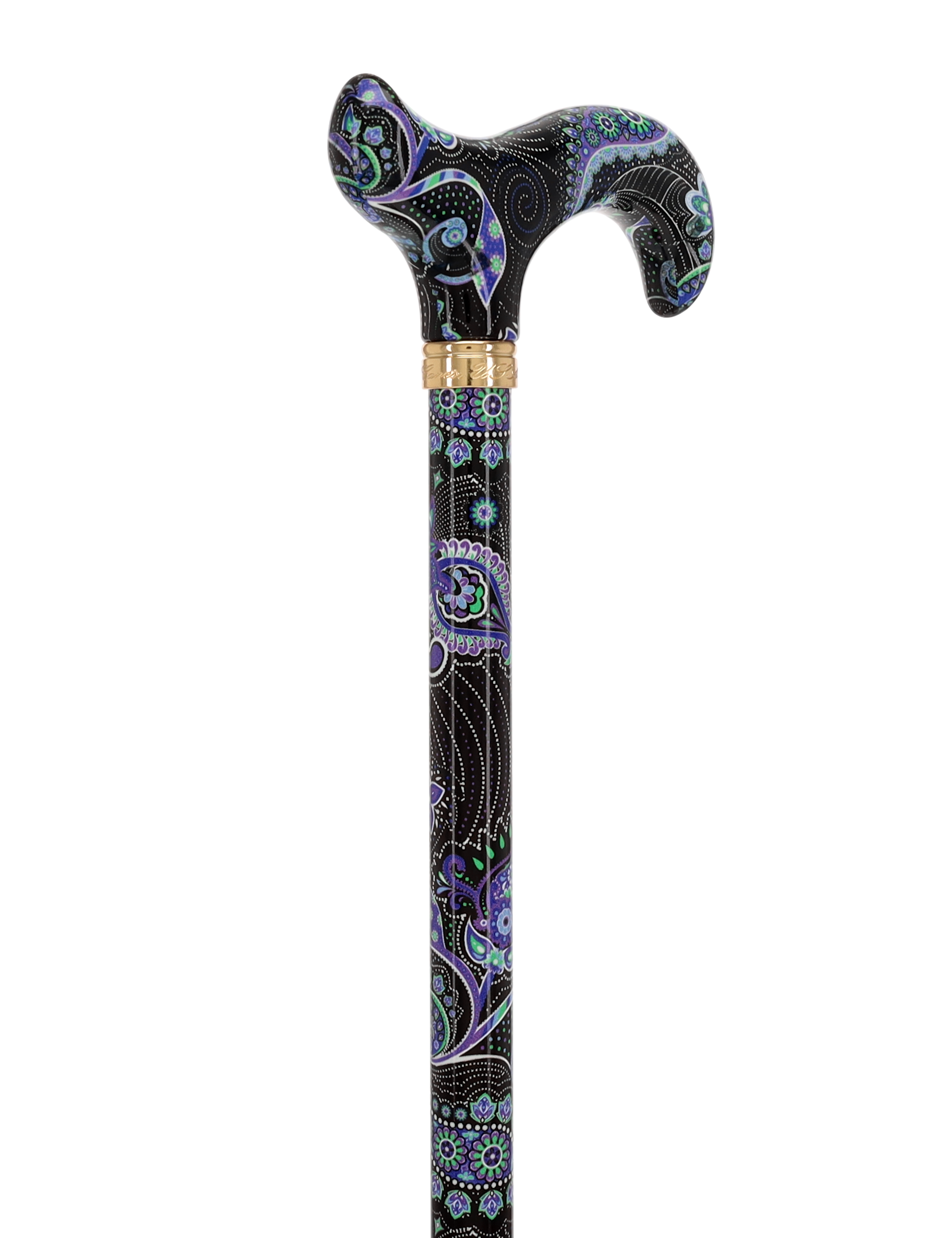 Purple Majesty: Designer Adjustable Cane w/ Patterned Handle