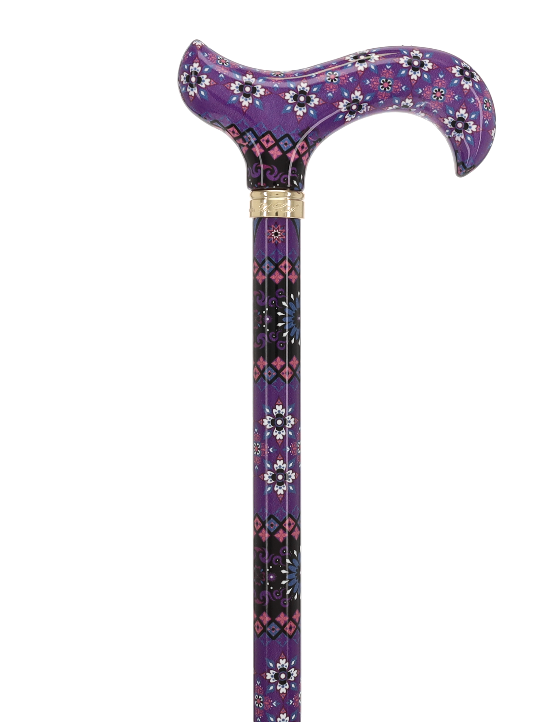 Pretty Purple: Designer Adjustable Cane w/ Patterned Handle