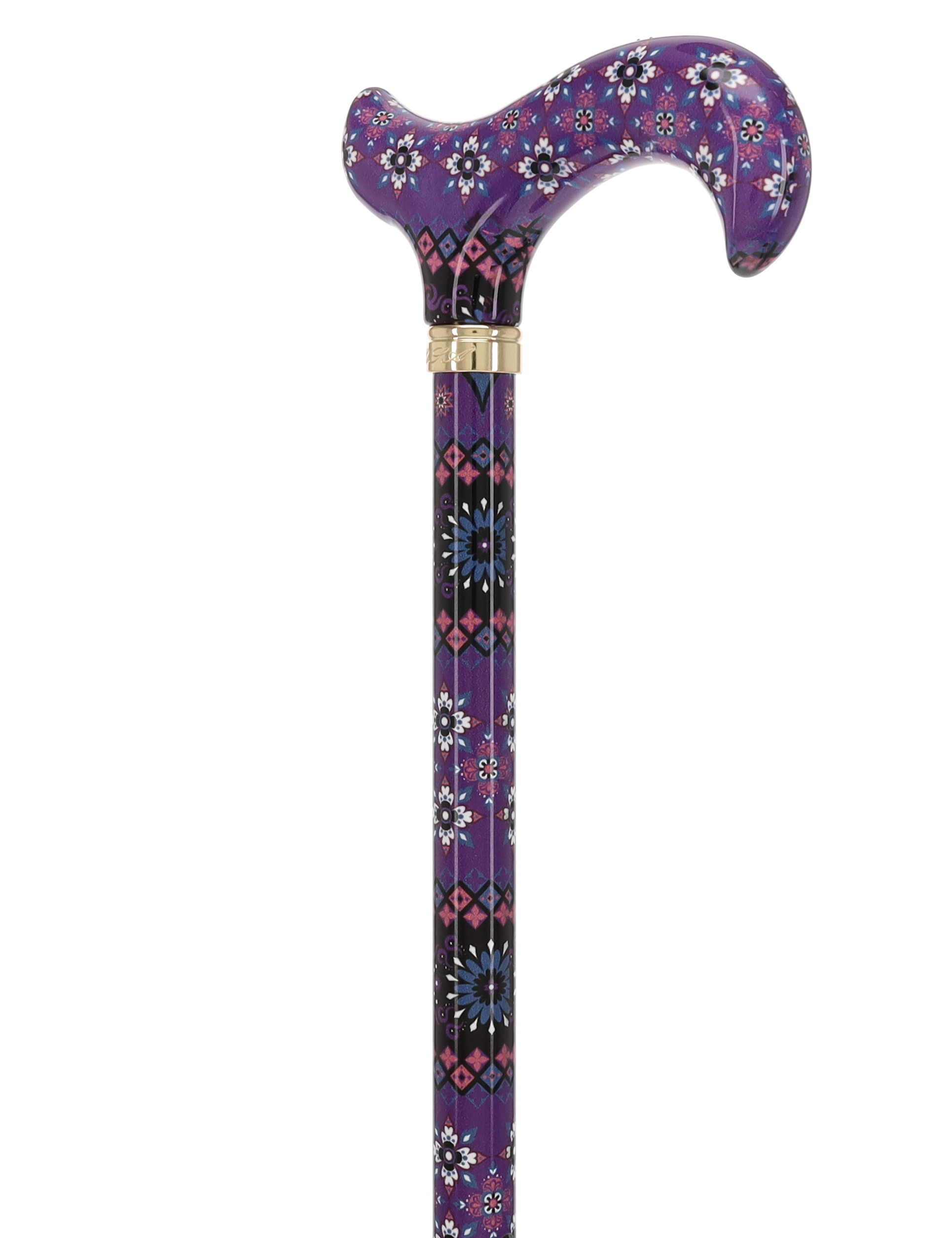 Pretty Purple: Designer Adjustable Cane w/ Patterned Handle