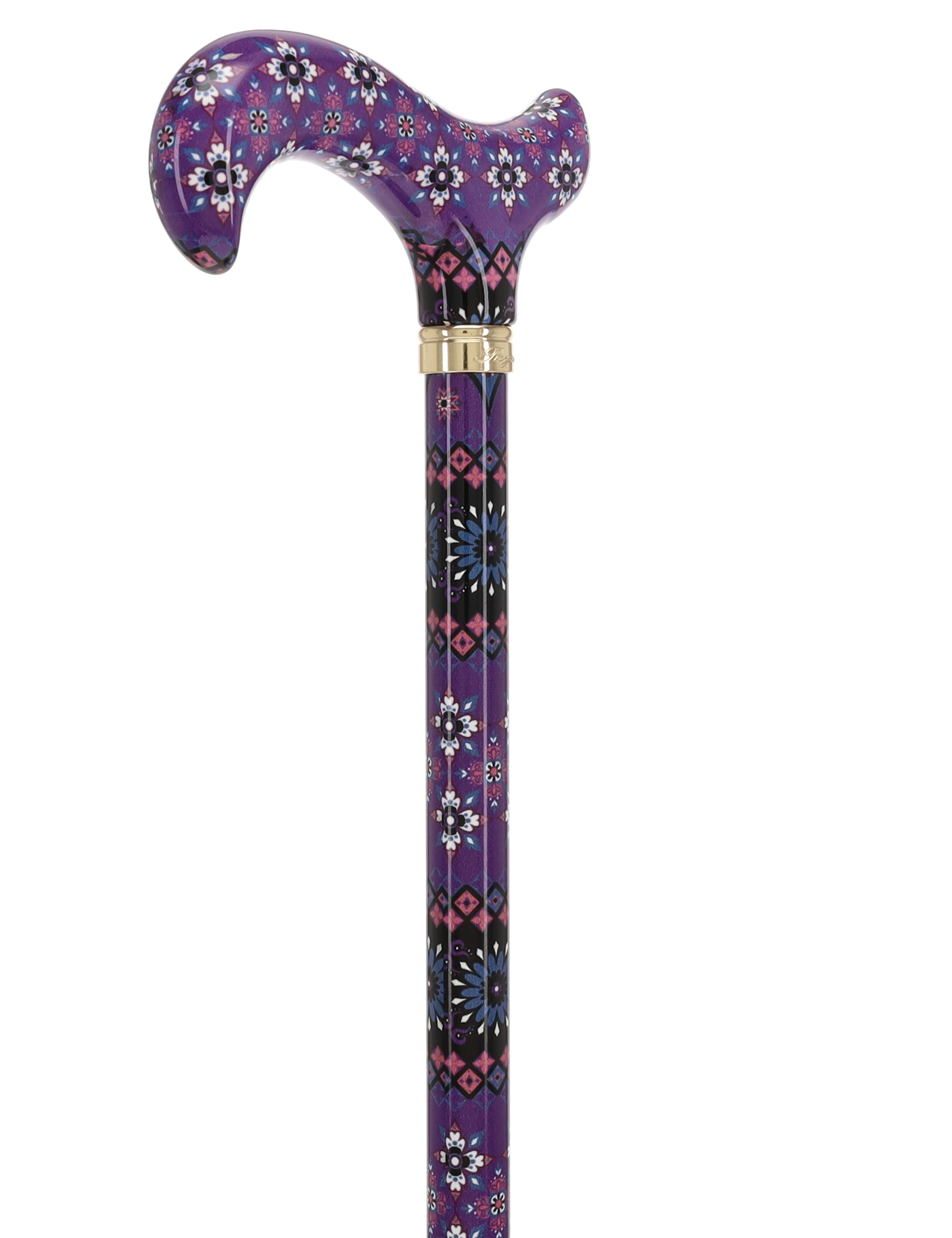 Pretty Purple: Designer Adjustable Cane w/ Patterned Handle