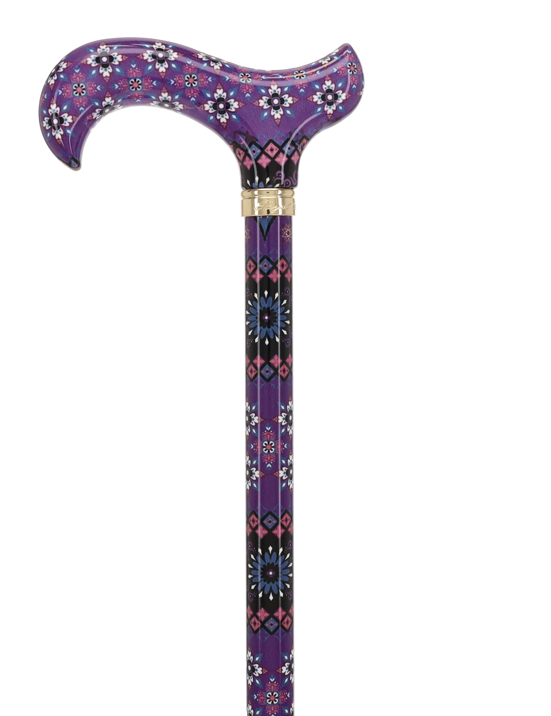 Pretty Purple: Designer Adjustable Cane w/ Patterned Handle