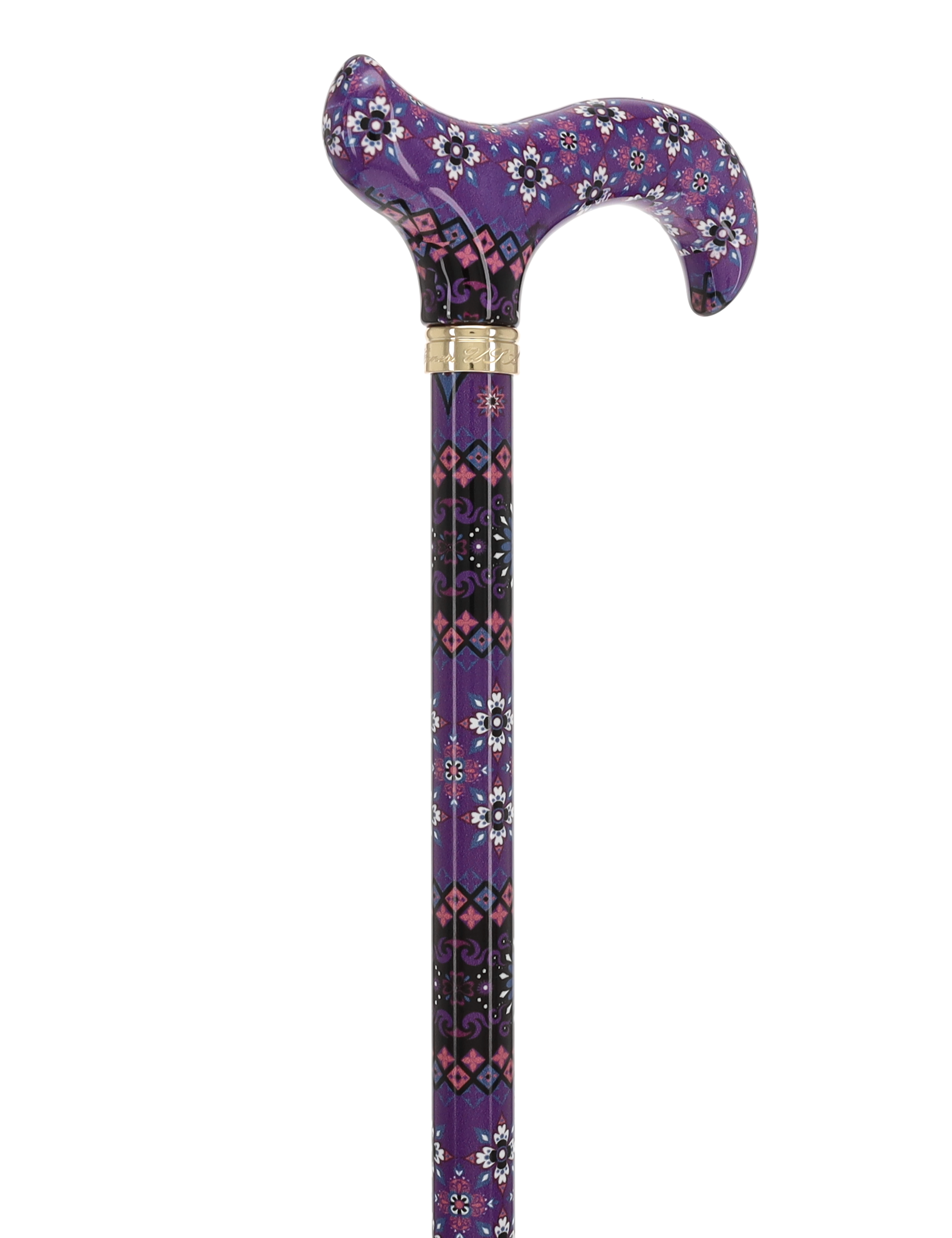 Pretty Purple: Designer Adjustable Cane w/ Patterned Handle