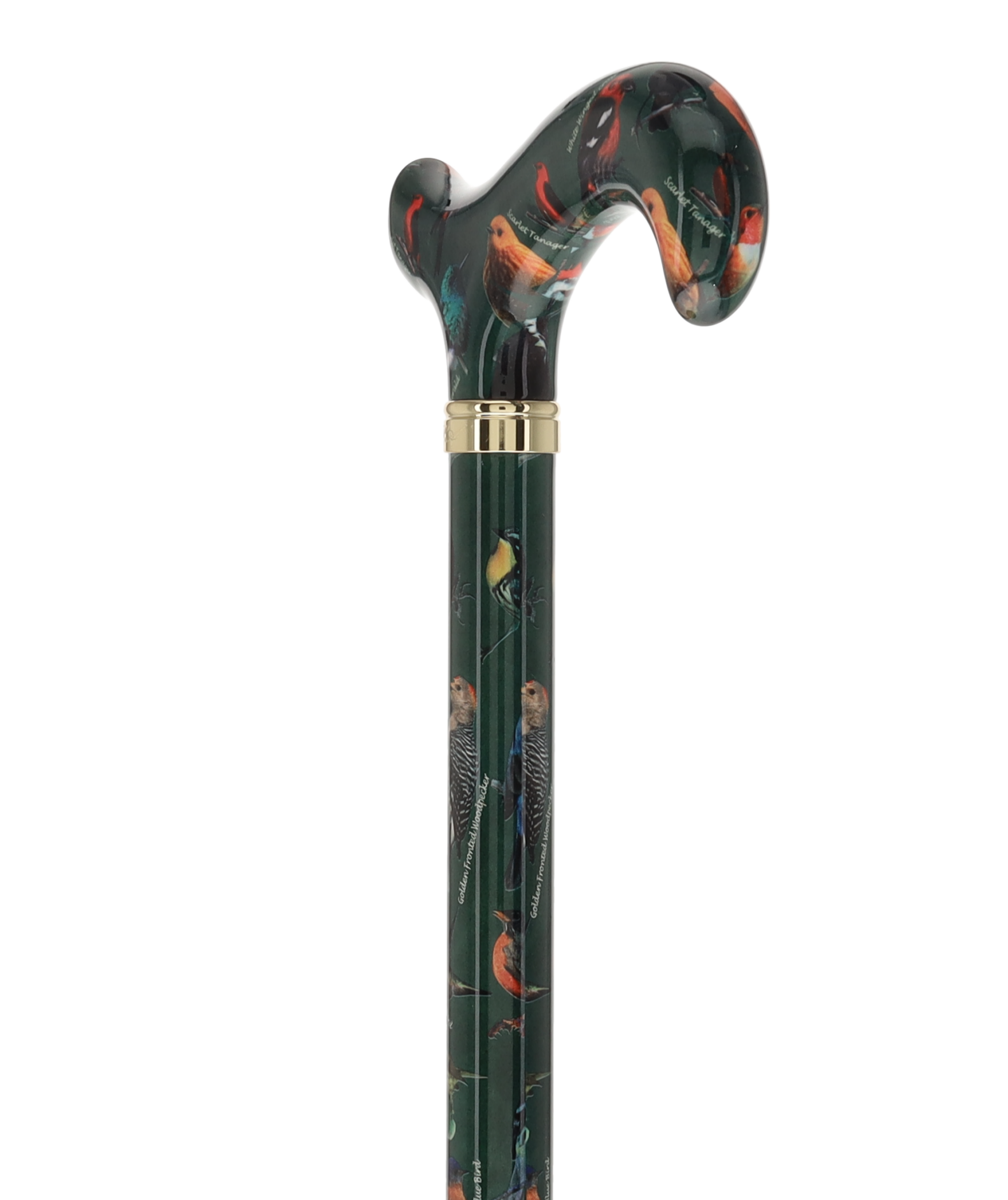 American Songbird: Designer Adjustable Cane w/ Patterned Handle
