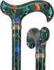 American Songbird: Designer Adjustable Cane w/ Patterned Handle