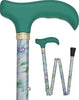 Adjustable Designer Folding Cane - Glorious Gardens Style