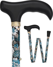 Evening Splendor Cane: Folding Adjustable with SafeTbase