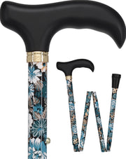 Evening Splendor: Designer Pattern Adjustable Folding Cane