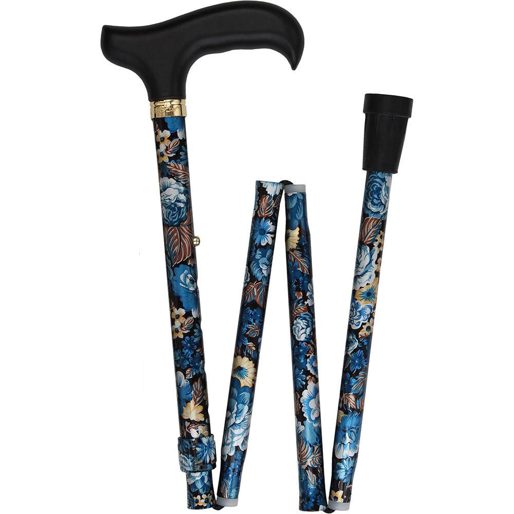 Evening Splendor Cane: Folding Adjustable with SafeTbase