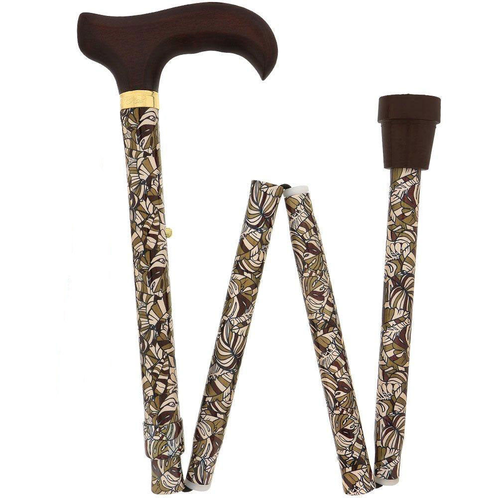 Bahama Leaf Folding Designer Derby - Adjustable w/ SafeTbase