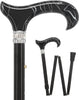 Black Pearlz Designer Adjustable Orthopedic Folding Cane