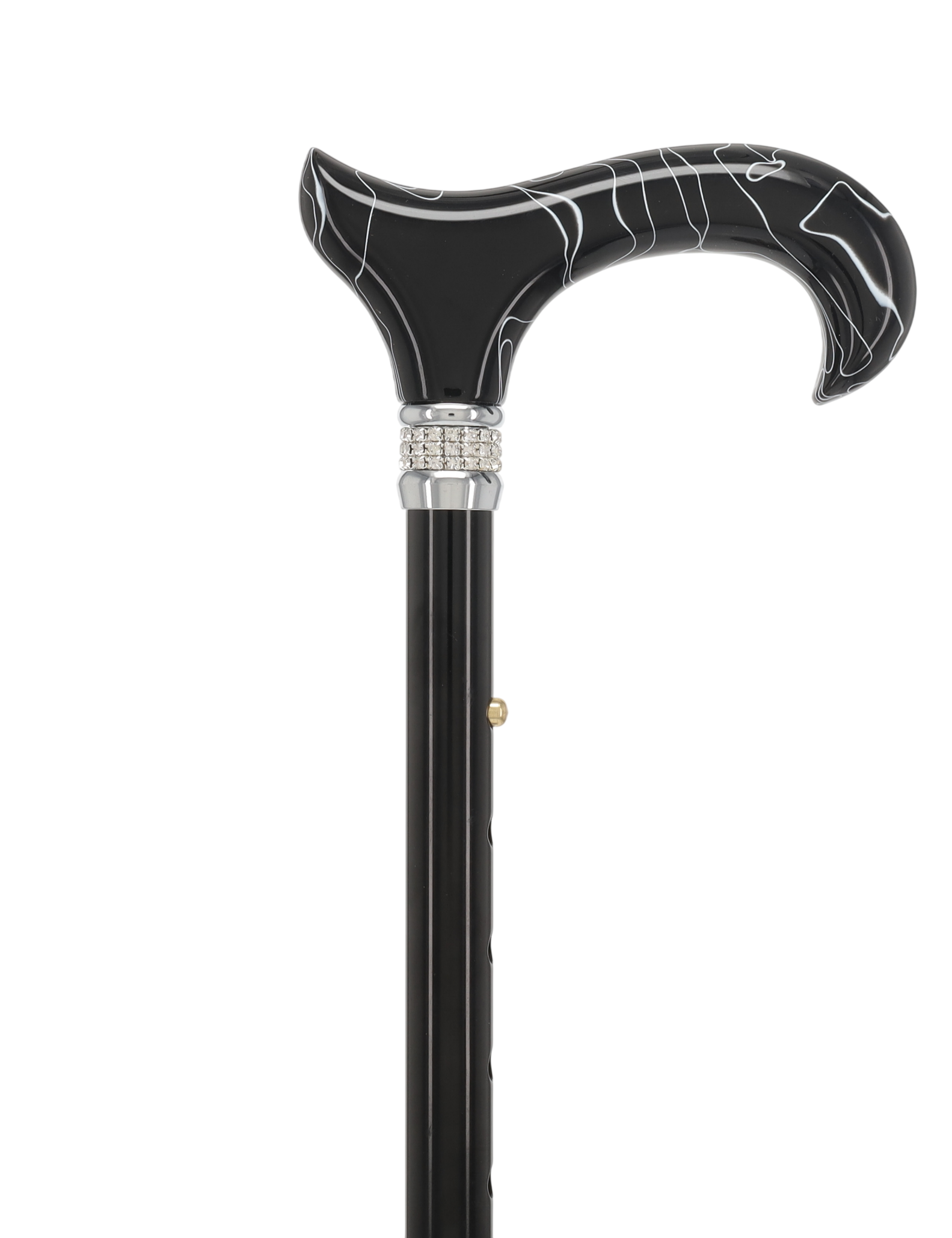 Black Pearlz Designer Adjustable Orthopedic Folding Cane
