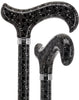 Midnight Rain: Designer Adjustable Cane / Patterned Handle