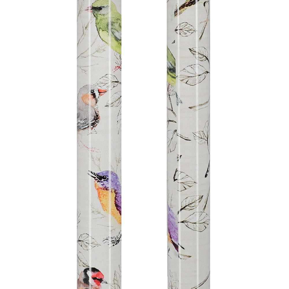 Watercolor Bird: Designer Derby Cane with Patterned Handle
