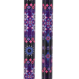 Pretty Peacock: Designer Adjustable Derby Cane with Wooden Handle