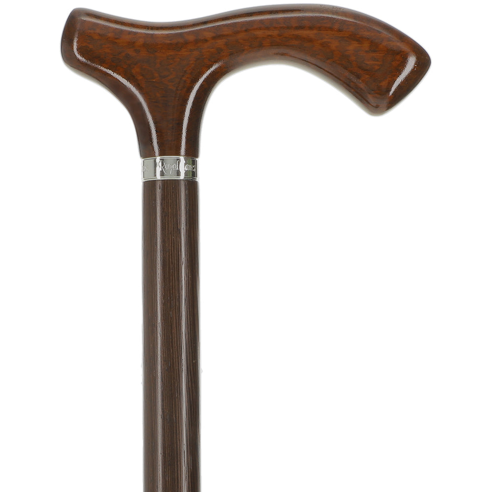 Luxury Genuine Snakewood Fritz Handle Cane - Wenge Shaft