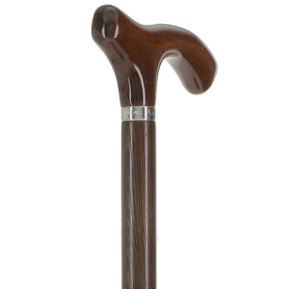 Luxury Genuine Snakewood Fritz Handle Cane - Wenge Shaft