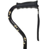 Golden Cross Designer Adjustable Cane: Comfort Grip Offset