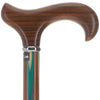 Scratch and Dent Green & Blue Inlaid Derby: Ovangkol Shaft Colorwood Inlay V3010