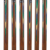 Green & Blue Inlaid Derby Walking Cane With Ovangkol Shaft and Silver Collar