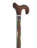 Green & Blue Inlaid Derby: Ovangkol Shaft Colorwood Inlay