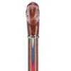 Scratch and Dent Colors Don't Run Eagle Handle Walking Cane With Inlaid Ovangkol Shaft and Silver Collar V2325