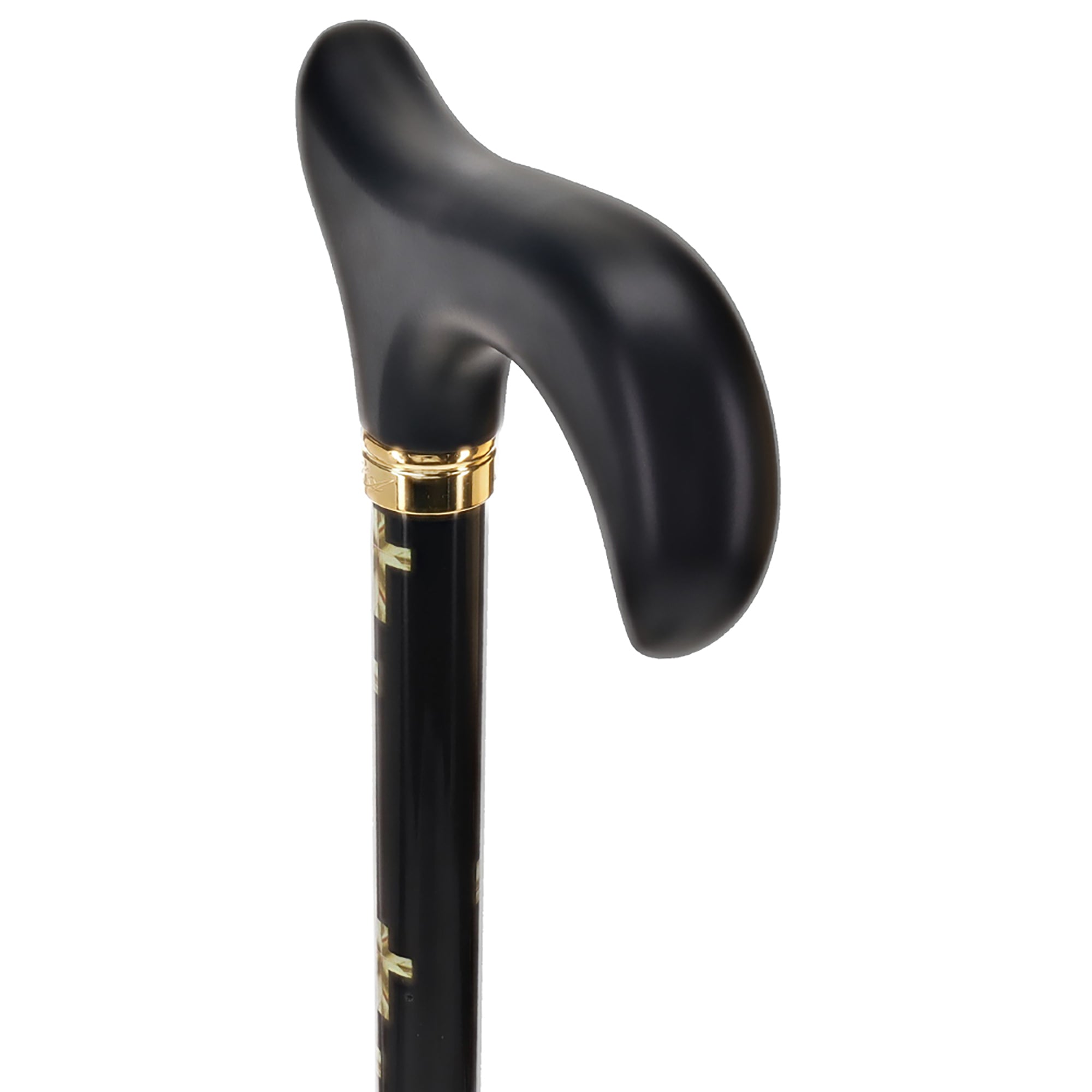Golden Cross: Elegance & Comfort - Wooden Handle