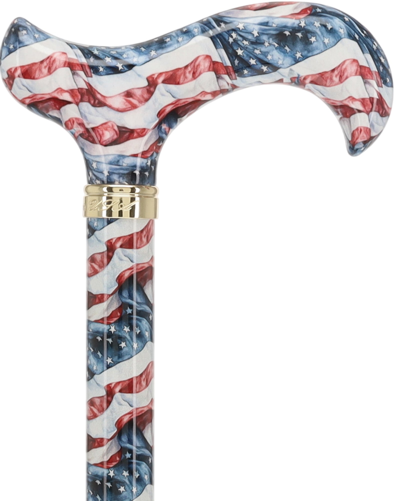 The Americas Designer Cane:  Patterned Derby Handle