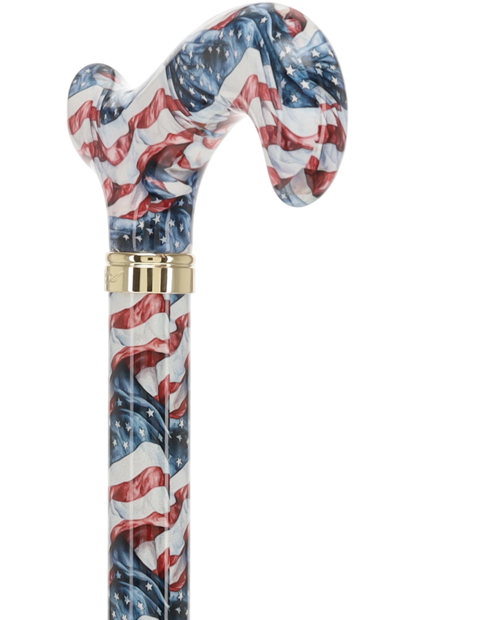 The Americas Designer Cane:  Patterned Derby Handle