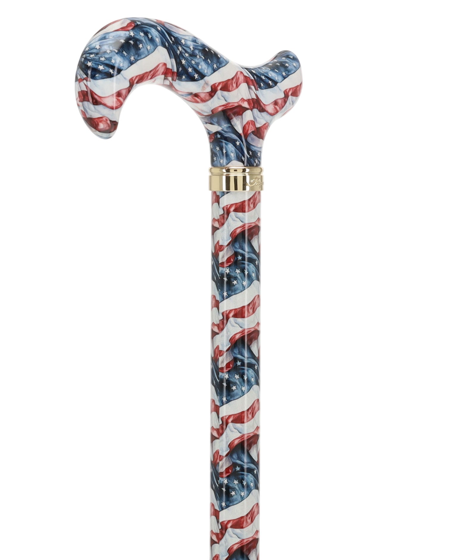 The Americas Designer Cane:  Patterned Derby Handle
