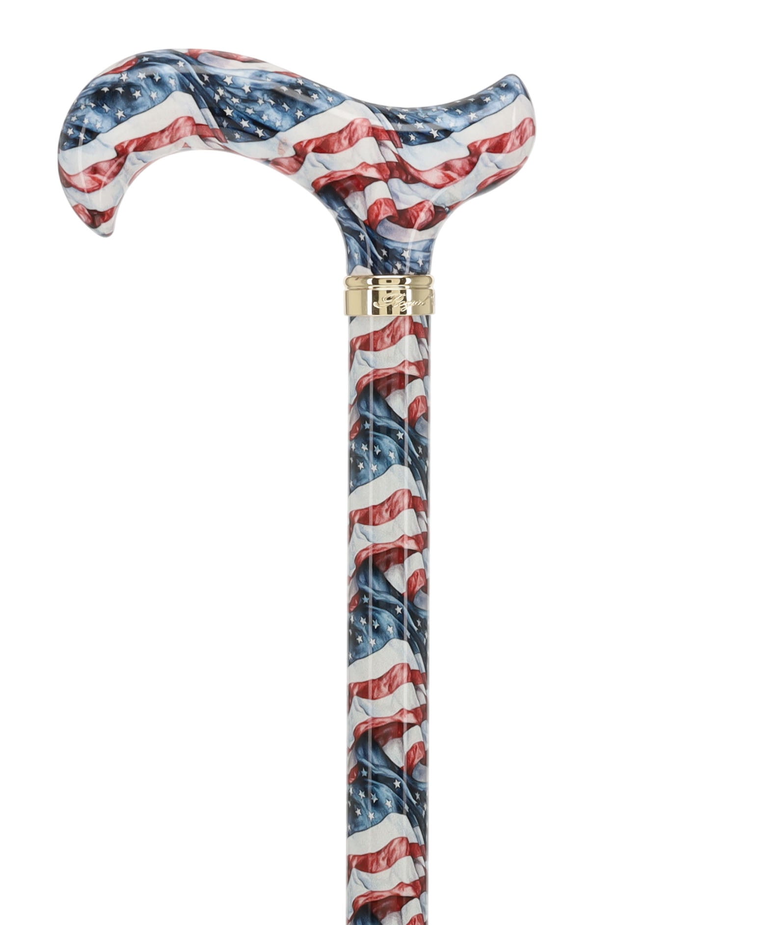 The Americas Designer Cane:  Patterned Derby Handle