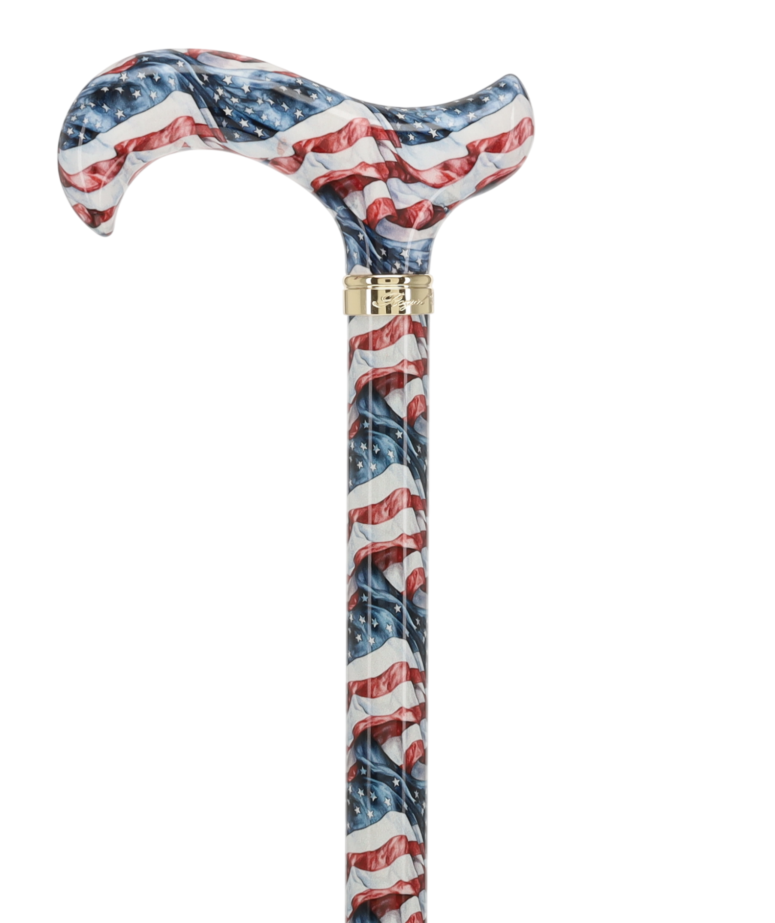 The Americas Designer Cane:  Patterned Derby Handle
