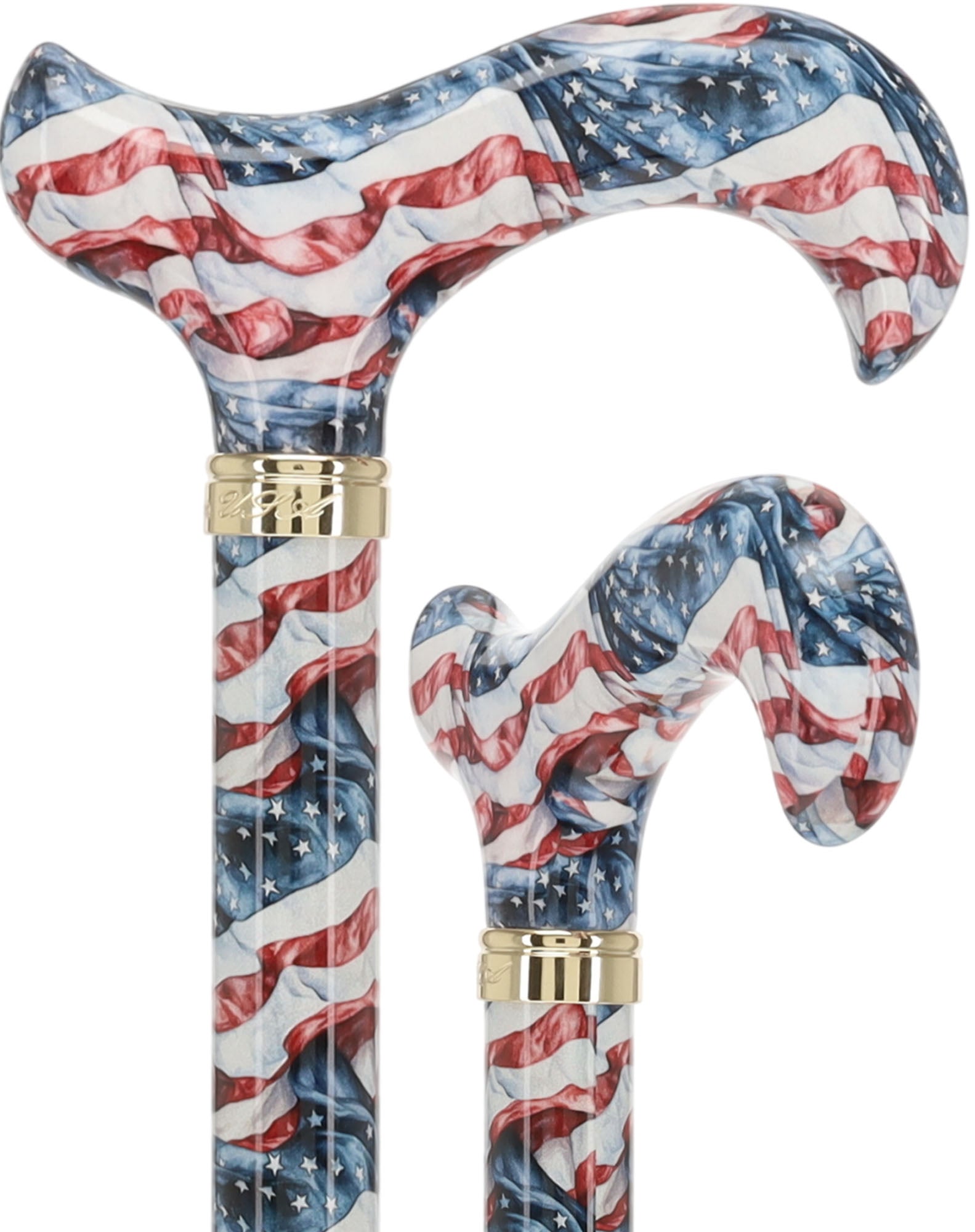The Americas Designer Cane:  Patterned Derby Handle