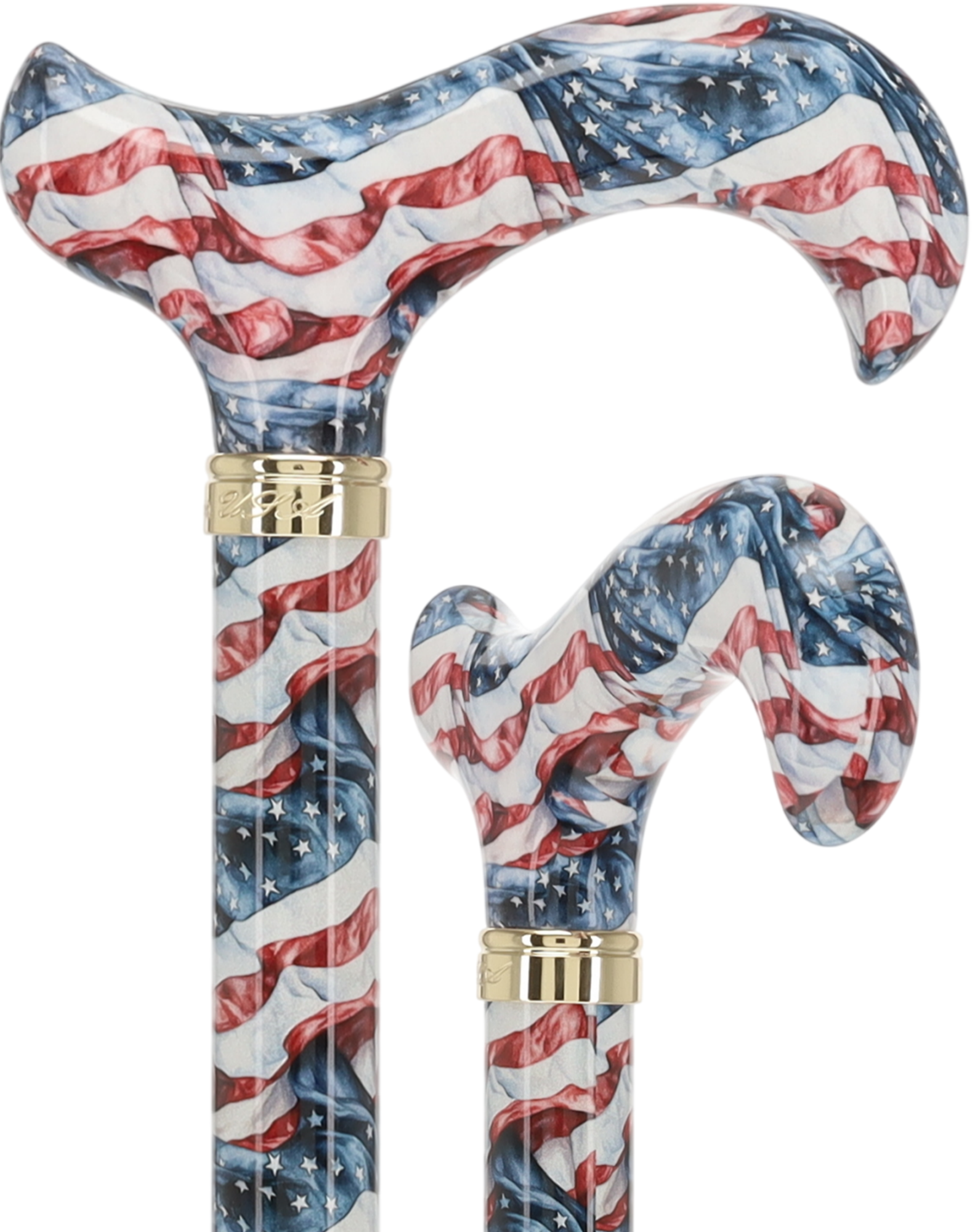 The Americas Designer Cane:  Patterned Derby Handle