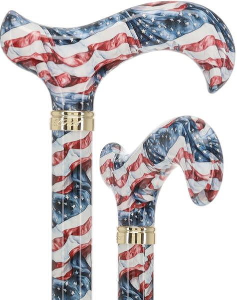 The America's Designer Cane:  Patterned Derby Handle