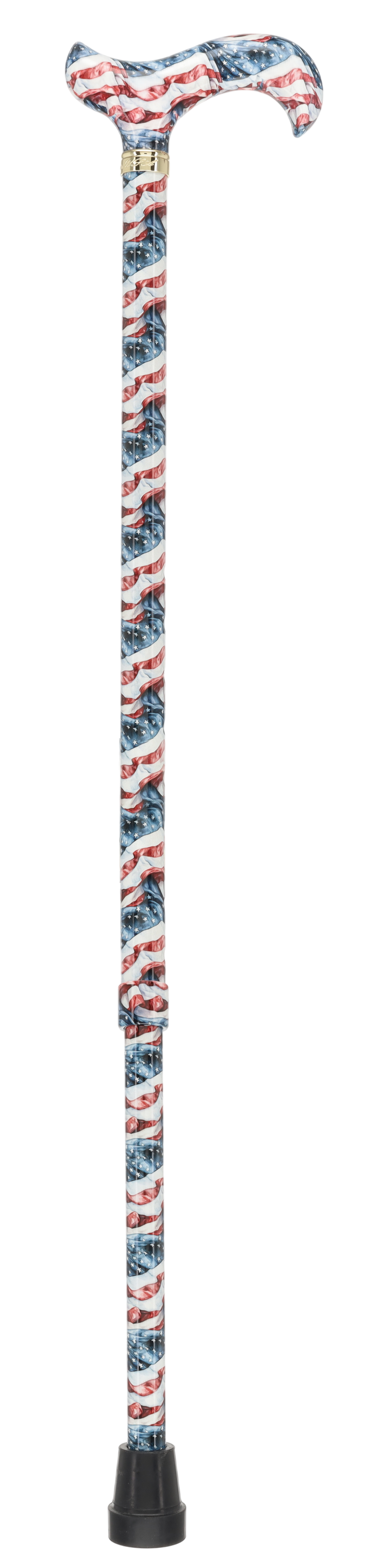 The Americas Designer Cane:  Patterned Derby Handle