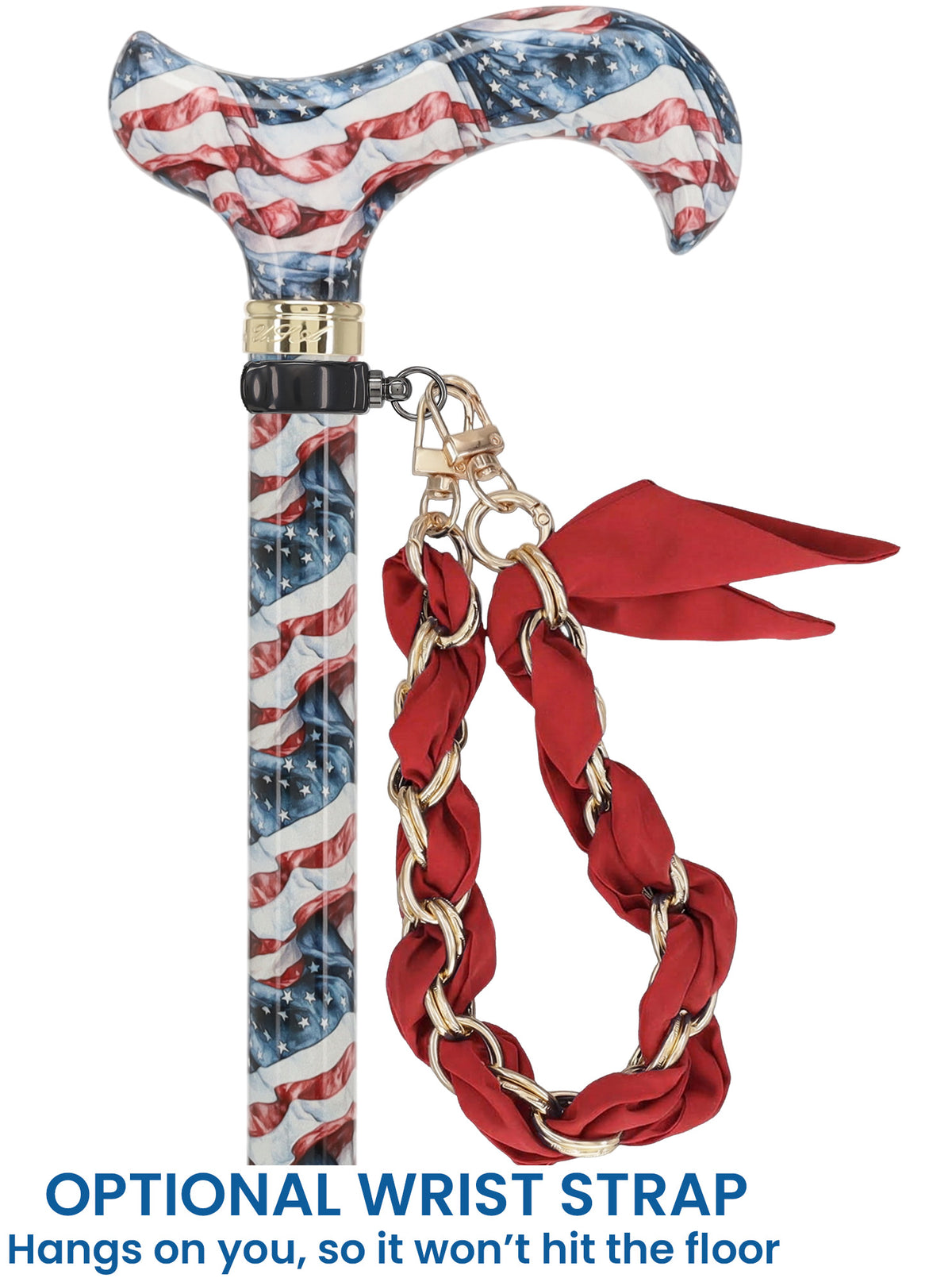 The Americas Designer Cane:  Patterned Derby Handle