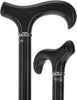 Exquisite Black Derby Cane, Silver Accent - Royal Elegance