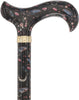 The Night Garden Designer Cane:  Patterned Derby Handle