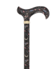 The Night Garden Designer Cane:  Patterned Derby Handle