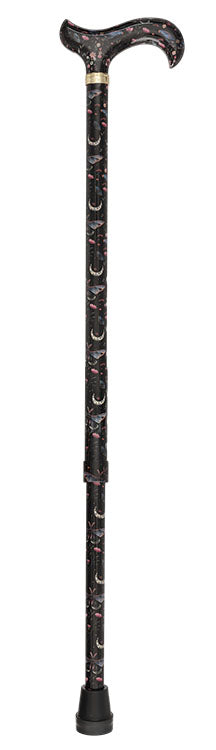 The Night Garden Designer Cane:  Patterned Derby Handle