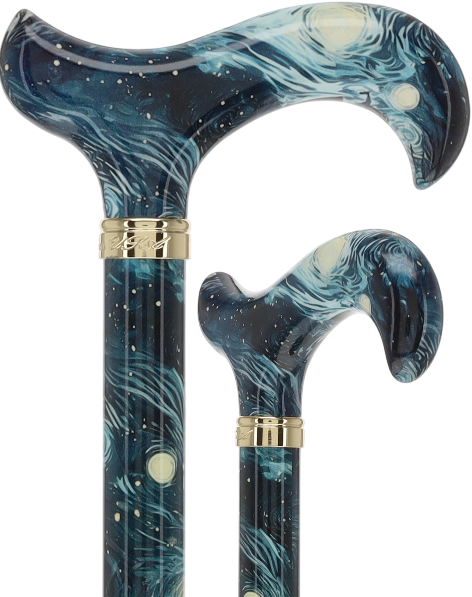 HD Pattern Designer Cane - Matching Handle & Shaft - Durable Adjustable Aluminum