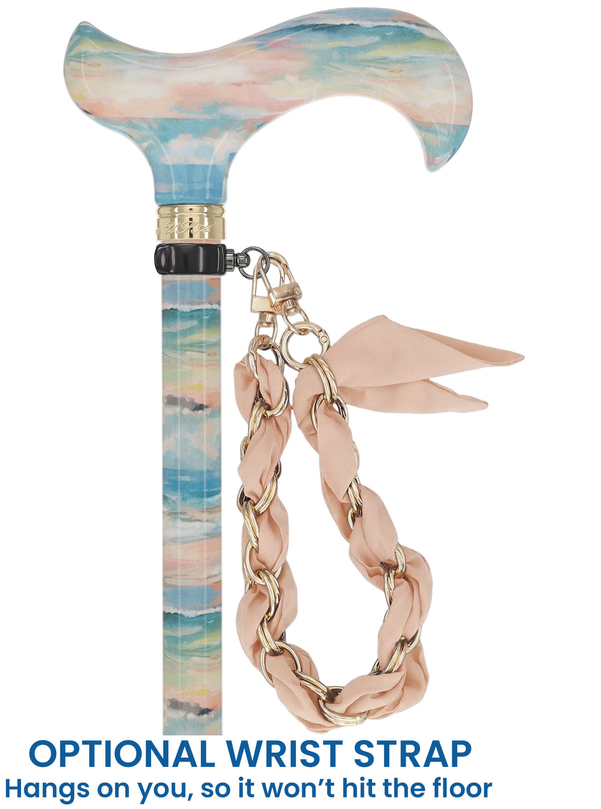 Impressions of the Sea Designer Cane:  Patterned Derby Handle