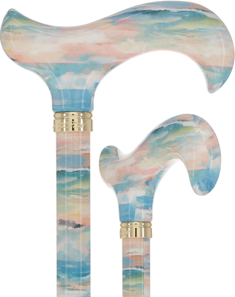 Impressions of the Sea Designer Cane:  Patterned Derby Handle