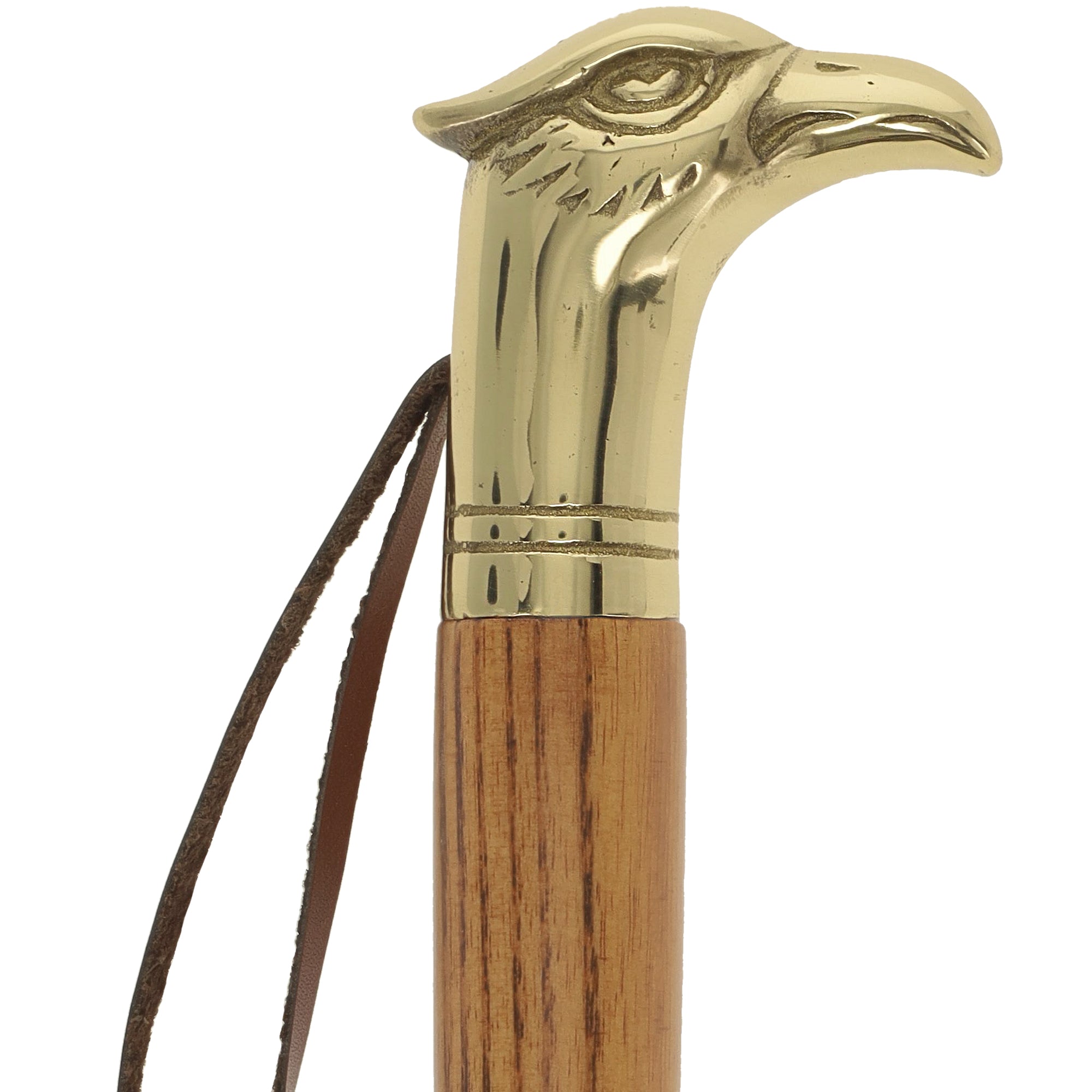 Shoe Horn Elegance: Brass Eagle Head, Durable Ash Wood Handle
