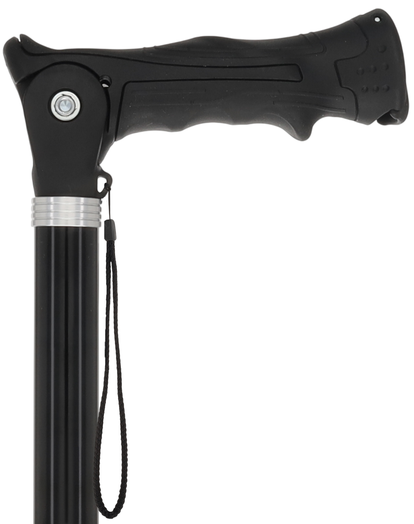 Black Adjustable Walking Hiking Staff