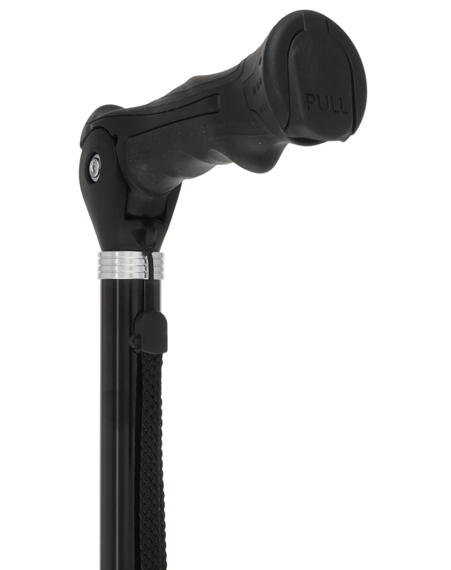 Black Adjustable Walking Hiking Staff