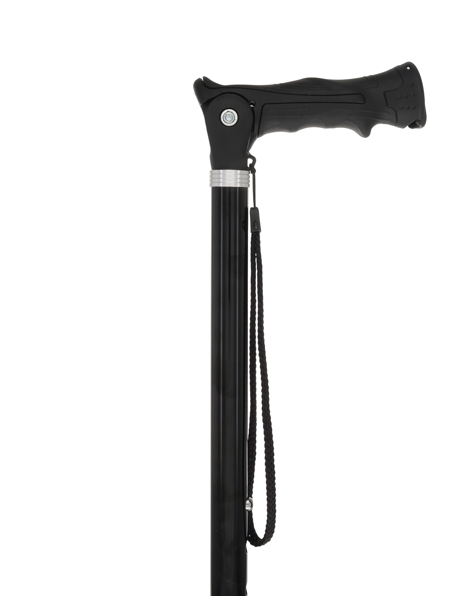 Black Adjustable Walking Hiking Staff
