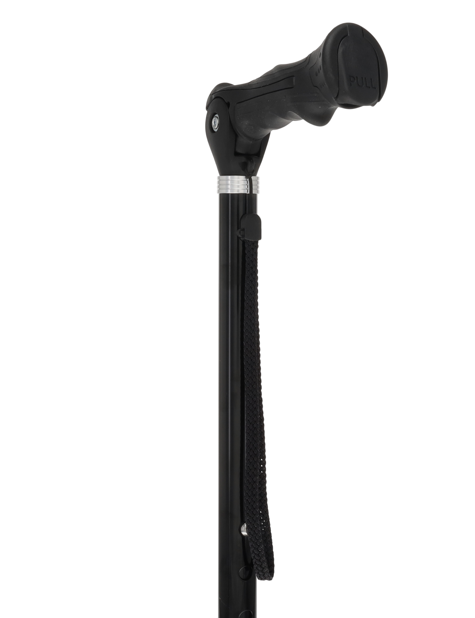 Black Adjustable Walking Hiking Staff