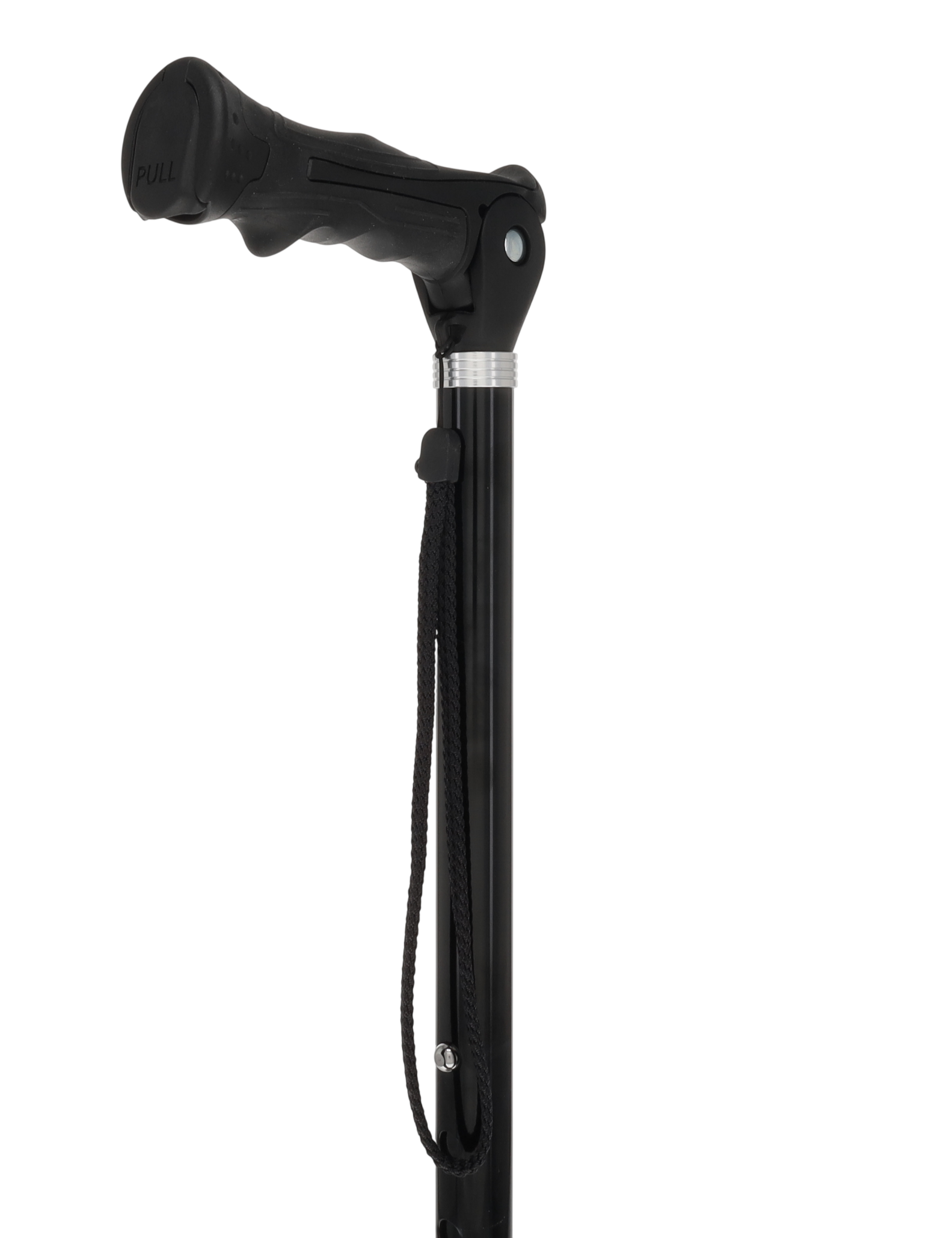 Black Adjustable Walking Hiking Staff