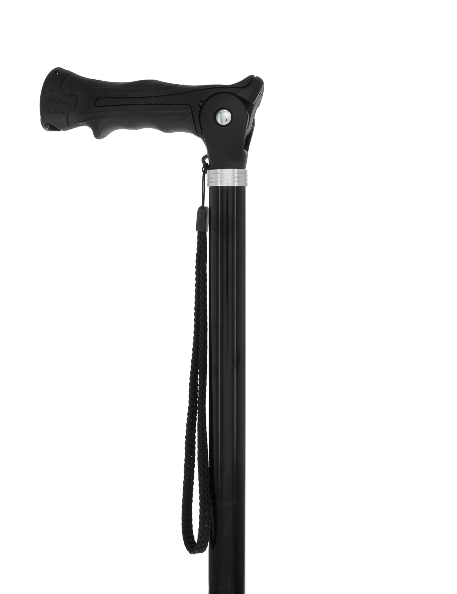 Black Adjustable Walking Hiking Staff